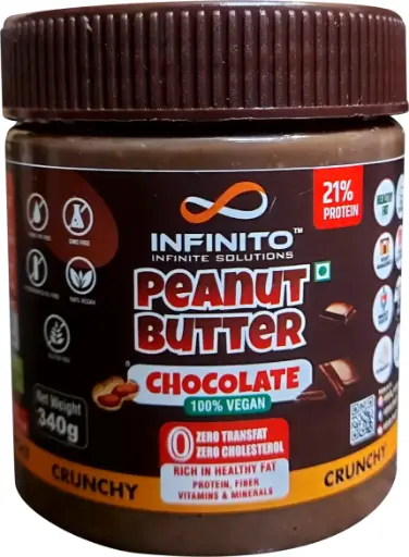 INFINITO Peanut Butter Chocolate Crunchy with 100% Peanuts & Vegan
